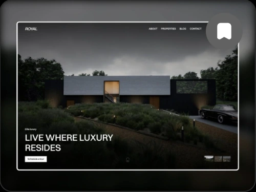 Luxury website design preview